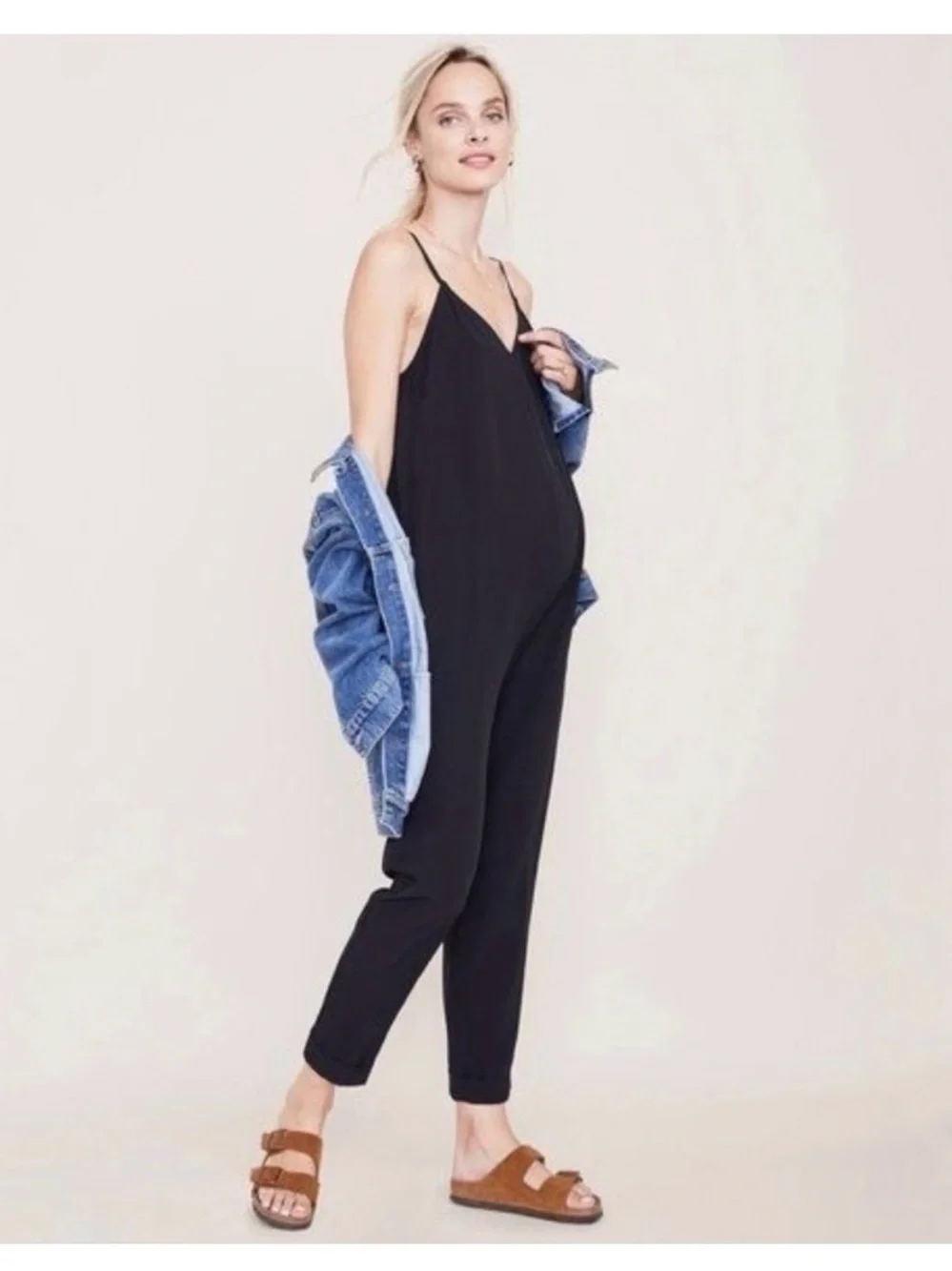 Hatch The Georgie Jumper Jumpsuit Black Size 0 Maternity XS Small 0 2 Casual